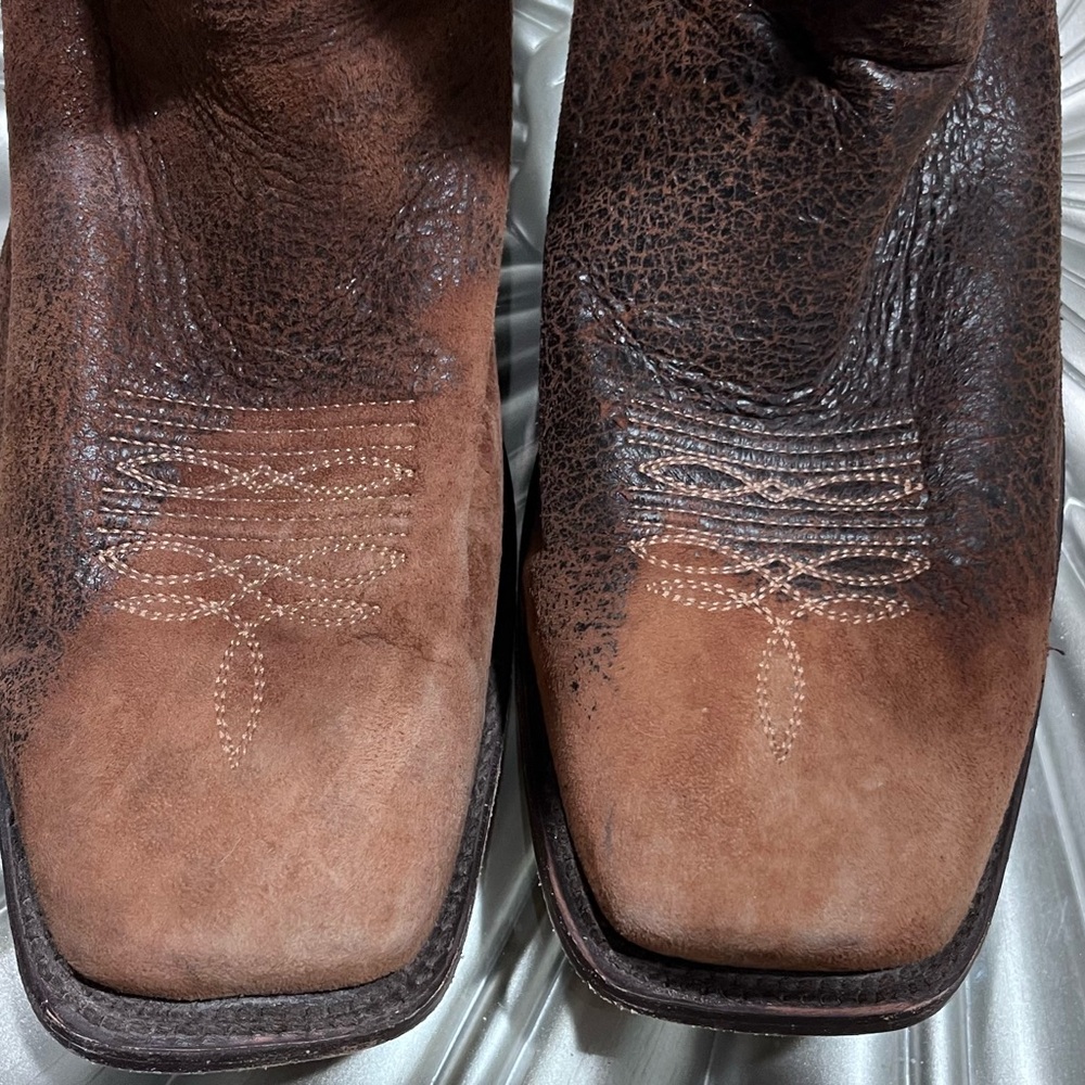 Corral Brown Leather Western Cowboy Boots SquareToe Handmade